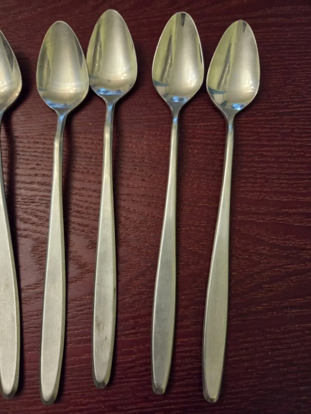 Easterling Rhineland Stainless Flatware Iced Tea Spoon Set 8